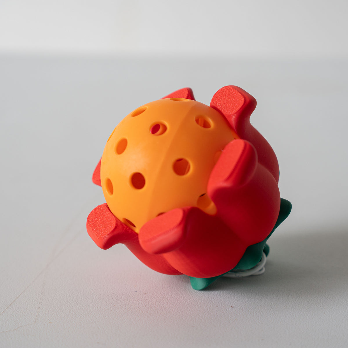 Pickle Ball Flower Power Bag Dangle