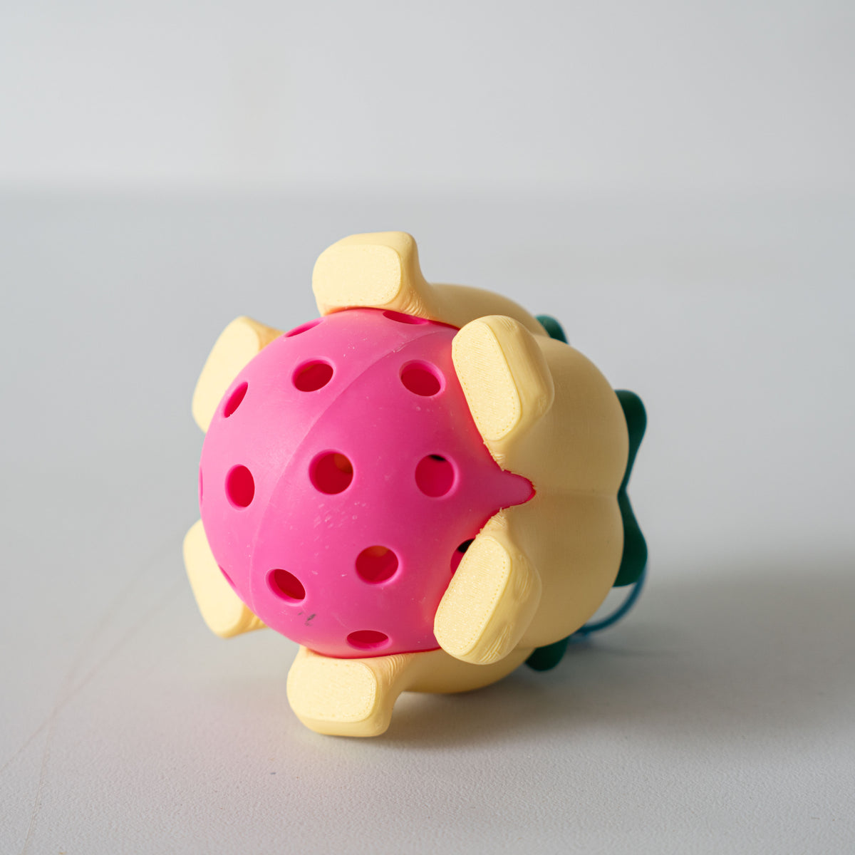 Pickle Ball Flower Power Bag Dangle