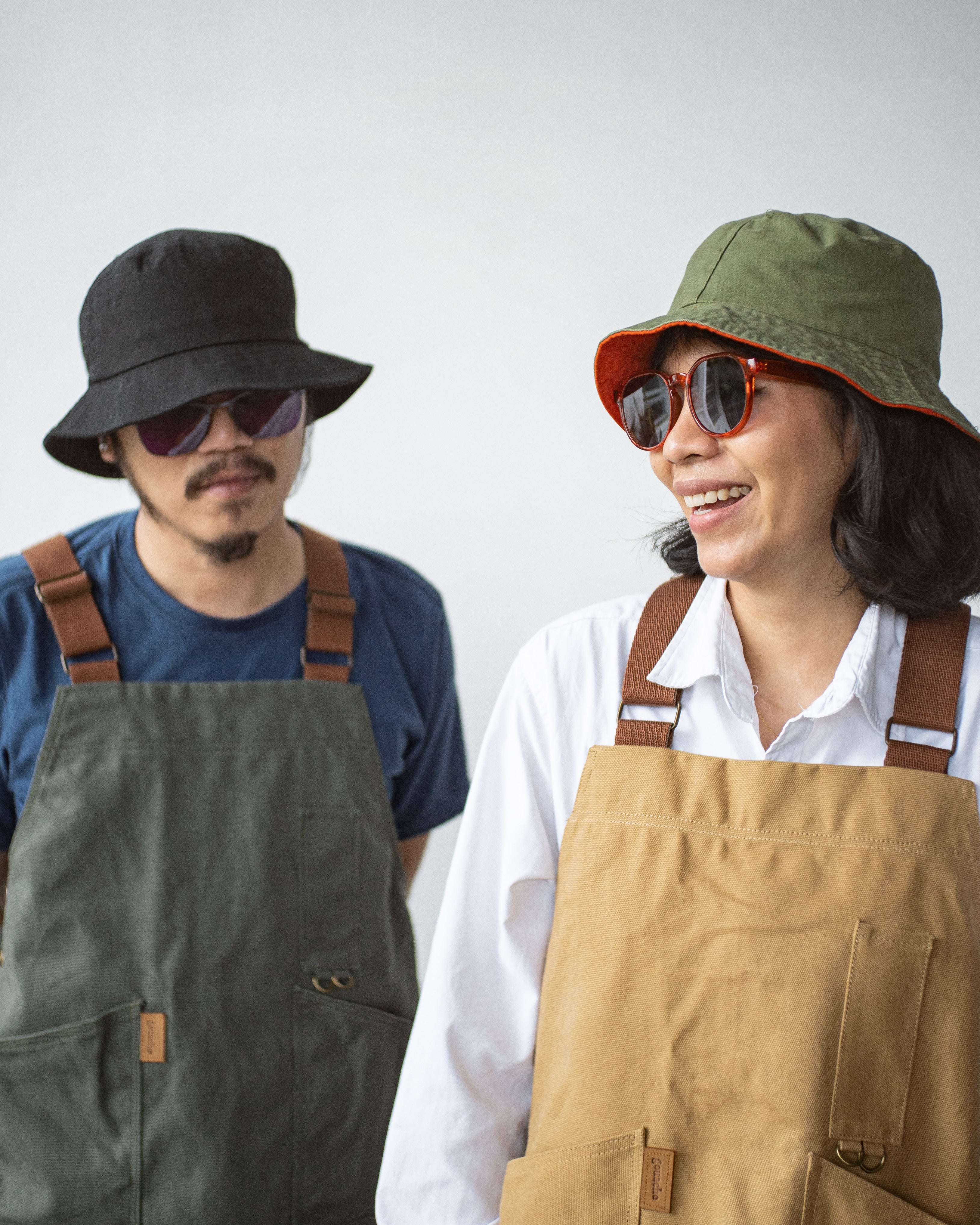 Gouache Waxed Canvas Levi Apron Vest