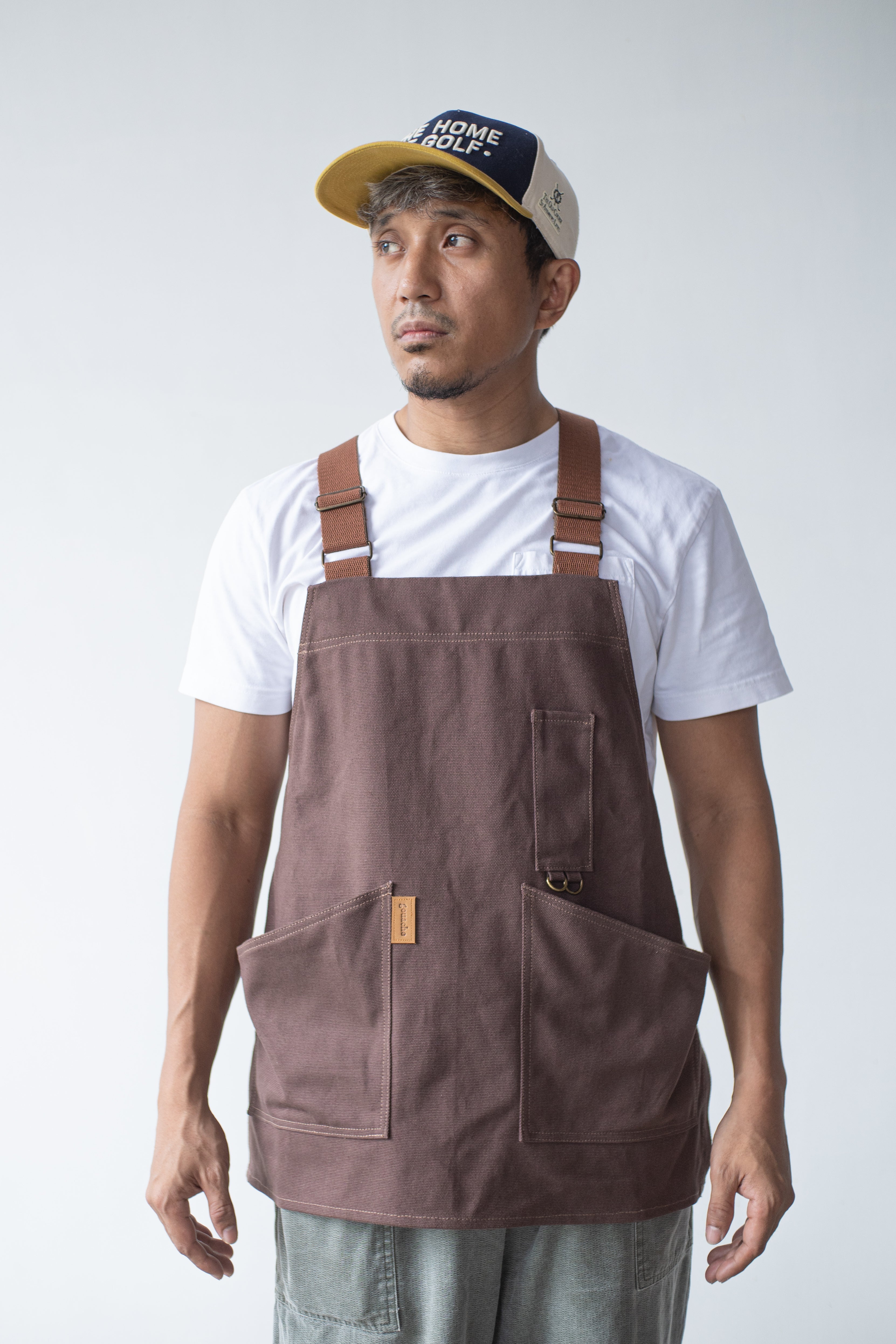 Gouache Waxed Canvas Levi Apron Vest