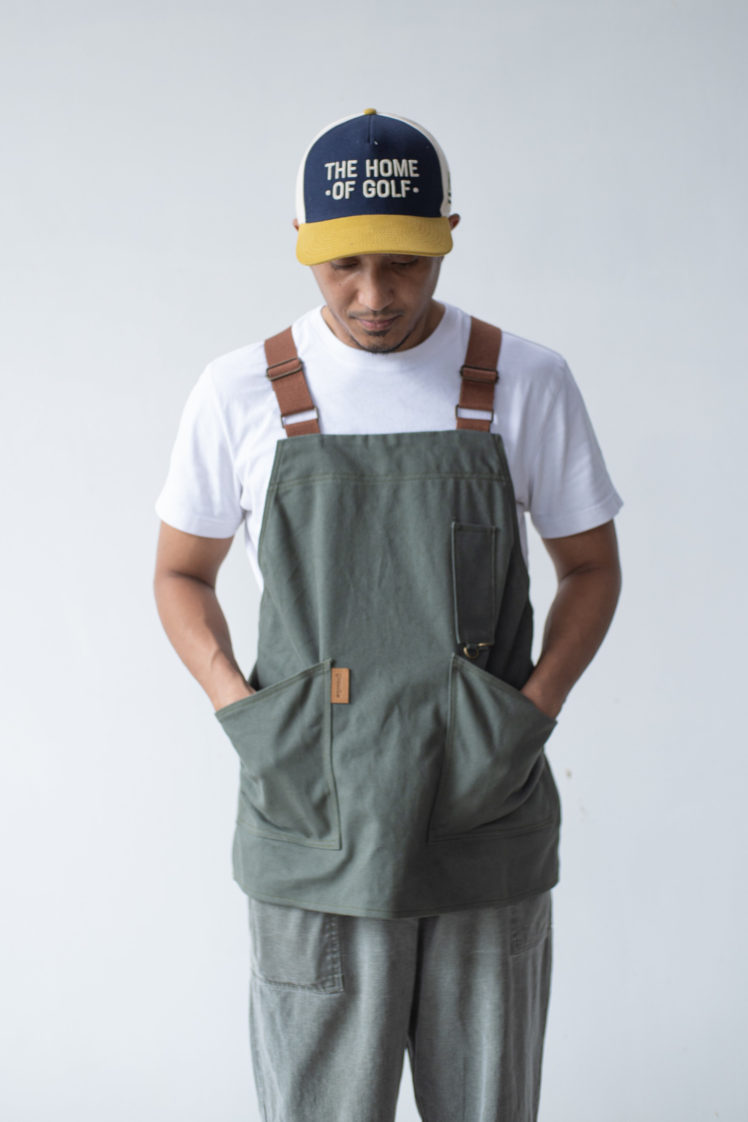 Gouache Waxed Canvas Levi Apron Vest