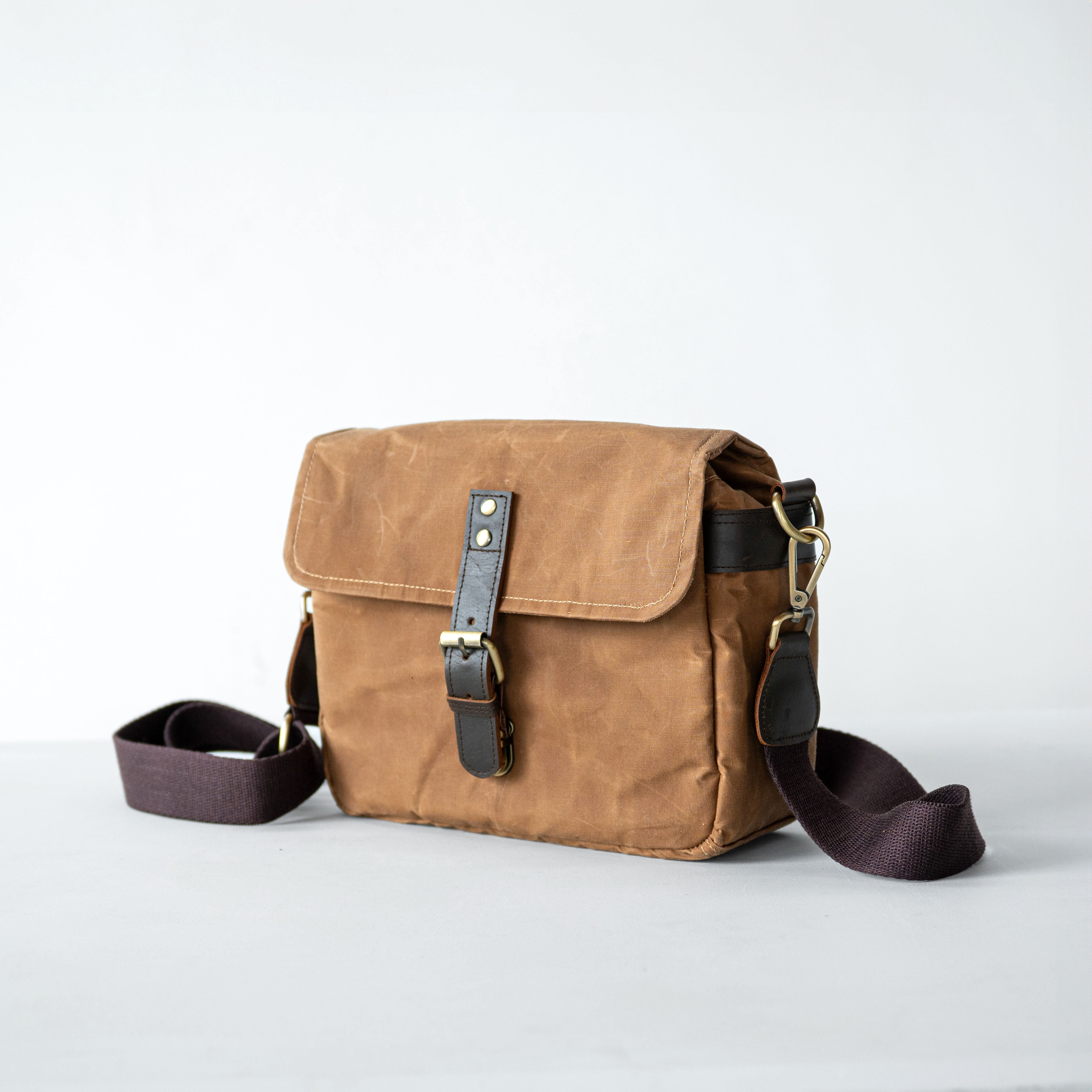 Gouache Waxed Canvas Harvey Camera Sling Bag